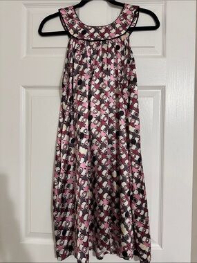 Ultra Pink Pink and Black Geometric Maxi Skirt